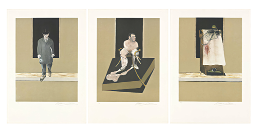 Francis BACON - Estampe-Multiple - Triptych 1986/1987