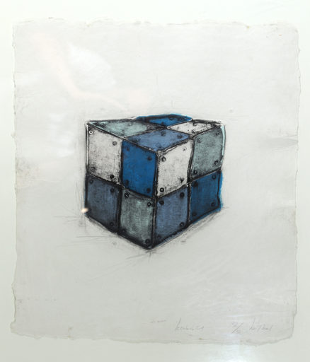 Éric LIOT - Grabado - Le Cube