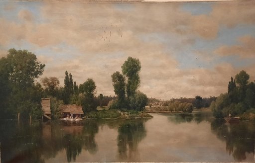 Claude François A. DE MESGRIGNY - Painting - Les Lavandières