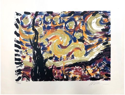 Fernandez ARMAN - Stampa-Multiplo - Starry Night (Hommage à Van Gogh)