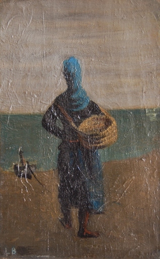 LEONID - Gemälde - Woman on the beach