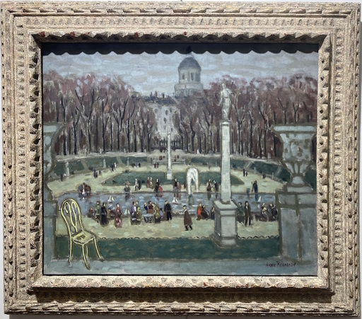 André REGAGNON - 绘画 - Le jardin du luxembourg