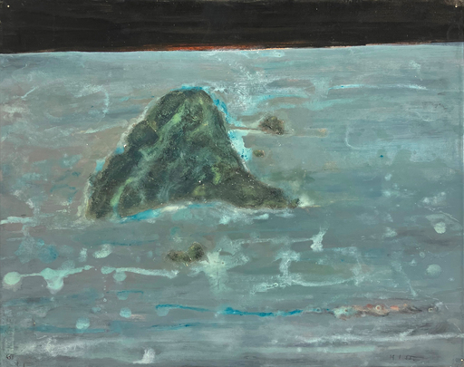 René GUIETTE - Painting - Montagne et mer
