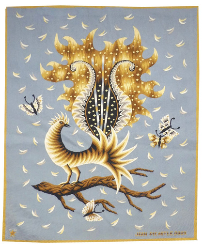 Jean PICART LE DOUX - Tapestry - L'oiseau flamme