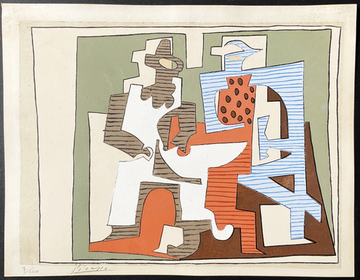 Pablo PICASSO - Stampa-Multiplo - Composition after Pierrot et Arlequin