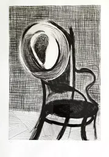 大卫•霍克尼 - 版画 - Hat on Chair