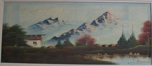 Oskar Robert DOGARTH - Painting - Alps in Winter 