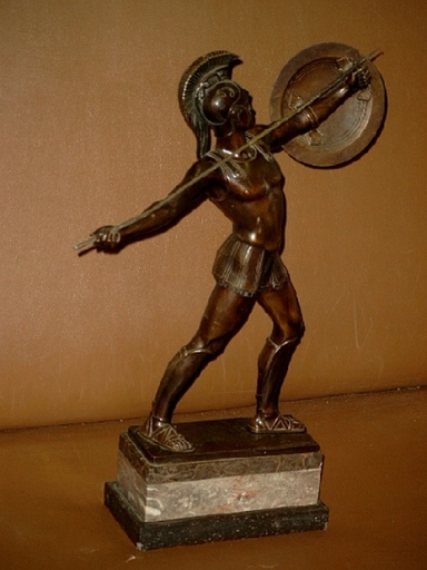 H. RIEDER - Skulptur Volumen - Römischer Speerwerfer