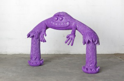 Cameron PLATTER - Skulptur Volumen - Purple Monster