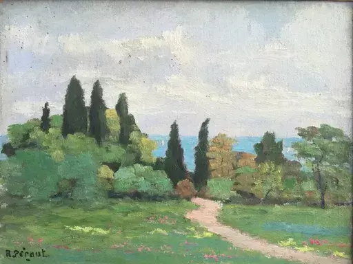 R. PÉRAUT - Peinture - paysage