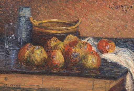 Gustave LOISEAU - Painting - Nature morte aux pommes