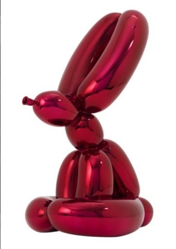 Jeff KOONS - Skulptur Volumen - Balloon Rabbit (Red)