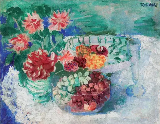 Robert KOHL - Gemälde - Blumen und Früchte