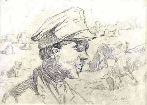 Karlis MIESNIEKS - Drawing-Watercolor - Herdboy