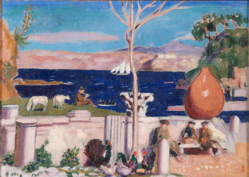 Maurice DENIS - Painting - Environs du Cap Misène