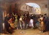 Joaquín DOMINGUEZ BÉCQUER - 绘画 - Dancers in a Courtyard