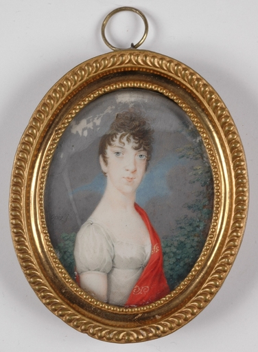 Georg Emanuel OPIZ - Miniatur - "Portrait of a Lady", ca.1800, Miniature