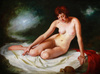 Mária SZANTHO - Gemälde - oil on canvas Bathing nude huile sur toile Nu