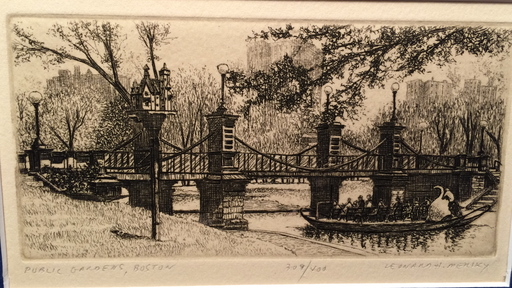 Leonard MERSKY - Print-Multiple - Public Gardens, Boston