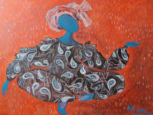 Nina URUSHADZE - Painting - Coral Arlequin