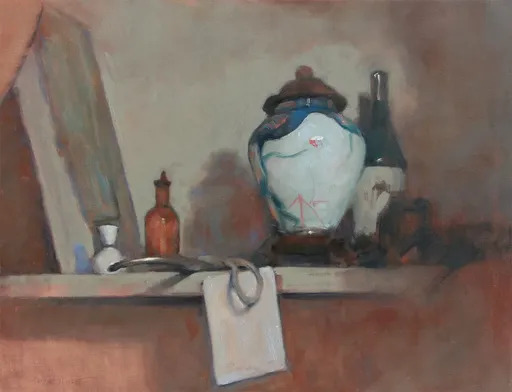 Antoine VINCENT - 绘画 - Le vase Chinois