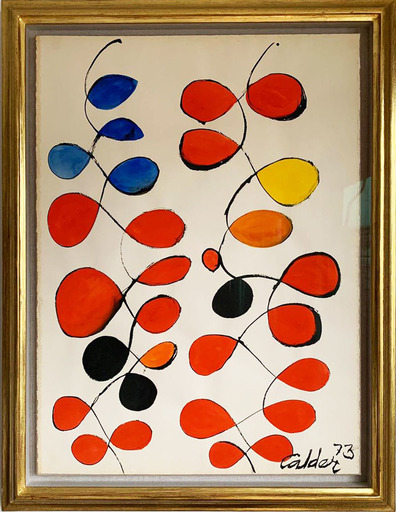 Alexander CALDER - Painting -  Touch of Blue