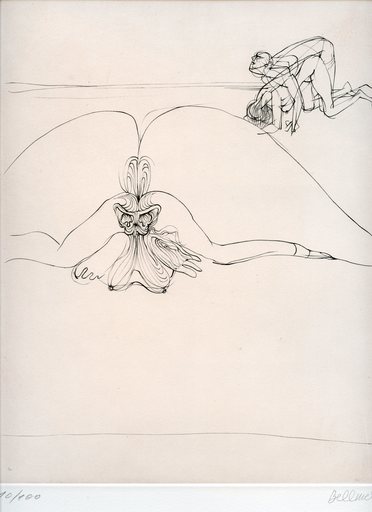 Hans BELLMER - Print-Multiple - GRAVURE 1973 SIGNÉE CRAYON NUM/100 HANDSIGNED ETCHING