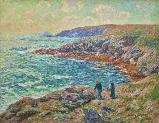 Henry MORET - Gemälde - Côte de Clohars, Finistère