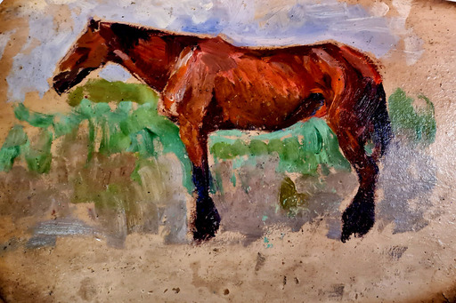 Arthur ILLIES - Peinture - Pferd. 