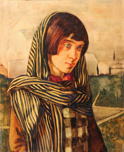 Vittorio BERGAGNA - Gemälde - Ritratto della nipote