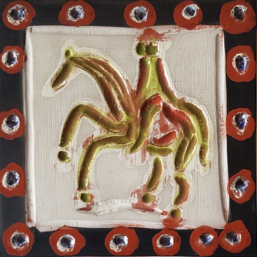 巴勃罗•毕加索 - 陶瓷  - Cavalier et cheval