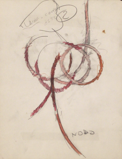 Mario SCHIFANO - Drawing-Watercolor - Nodo