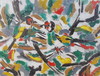 Marcel BURTIN - Gemälde - Les oiseaux
