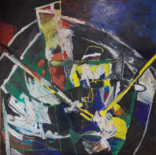 Pierre BALAS - Pintura - abstrakte Komposition