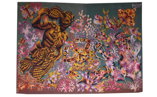 René PERROT - Tapestry - Trésors enfouis
