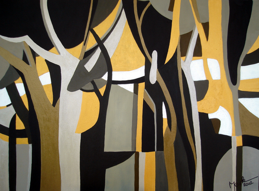 Brigitte THONHAUSER-MERK - Gemälde - Forêt en Automne    