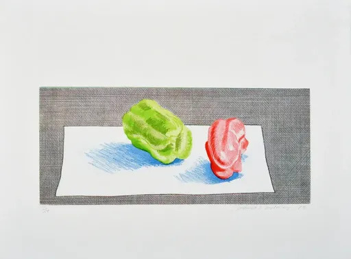 David HOCKNEY - Druckgrafik-Multiple - Two Peppers