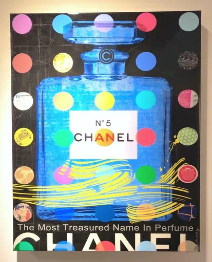Nelson DE LA NUEZ - Grabado - Chanel N°5 black