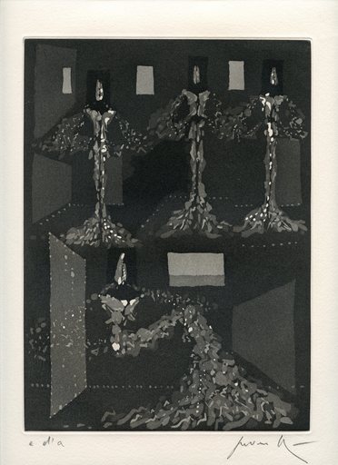 Cesare PEVERELLI - Print-Multiple - 5 GRAVURES 1976 SIGNÉES AU CRAYON 5 HANDSIGNED ETCHINGS
