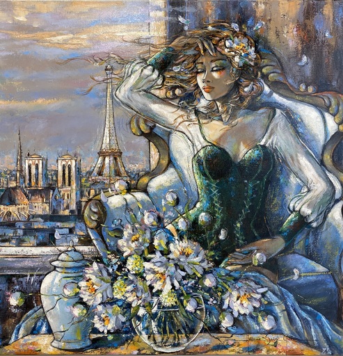 Jeanne SAINT CHERON - Painting - À demi mots