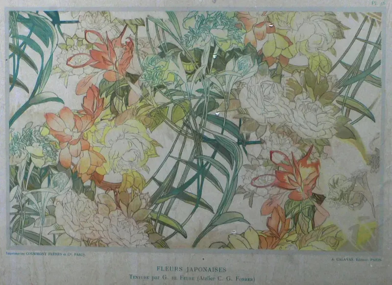 Fleurs japonaises | Georges DE FEURE | vente en ligne art ...