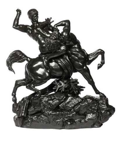 Antoine Louis BARYE - Skulptur Volumen - Thesée combattant le centaure Benior
