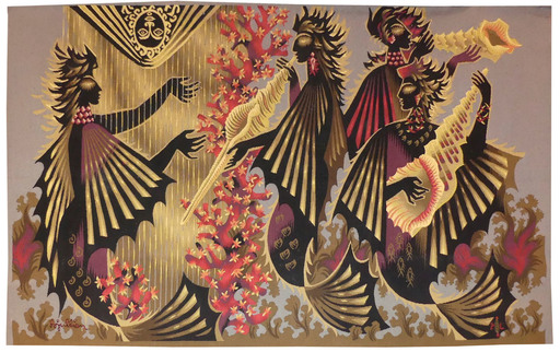 Louis Marie JULLIEN - Tapestry - Belles des mers