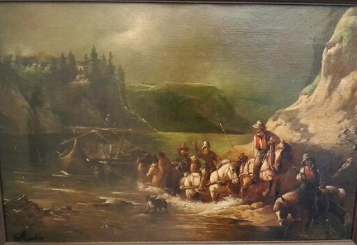 Lajos MARKOS - Painting - Crossing Lake Tulloch