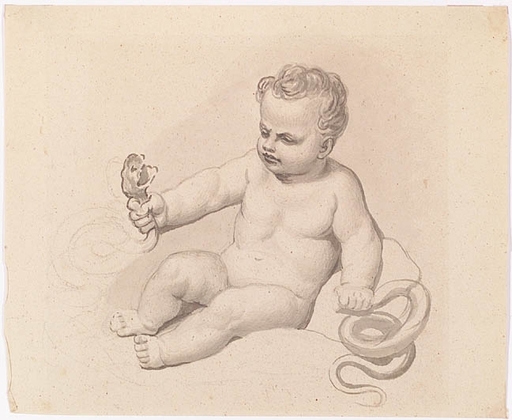 Samuel DE WILDE - Disegno Acquarello - "Little Gercules", Drawing