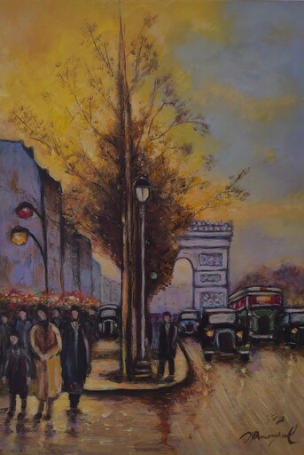Jean-Yves AMOUYAL - Painting - Champs Elysees
