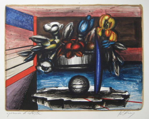 Franz PRIKING - Stampa-Multiplo - LITHOGRAPHIE 1974 SIGNÉE AU CRAYON EA HANDSIGNED LITHOGRAPH