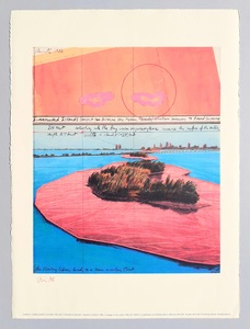 CHRISTO - Print-Multiple - Surrounded islands, project for Biscane Bay