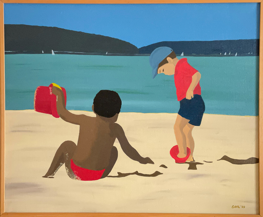 Eva ROUWENS - Gemälde - Jeux de plage