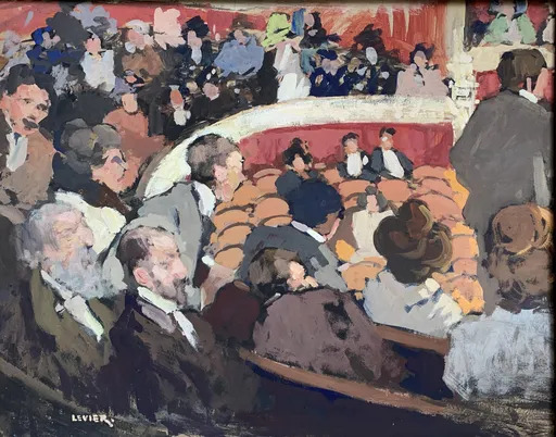 Adolfo LEVIER - Painting - Thaterszene